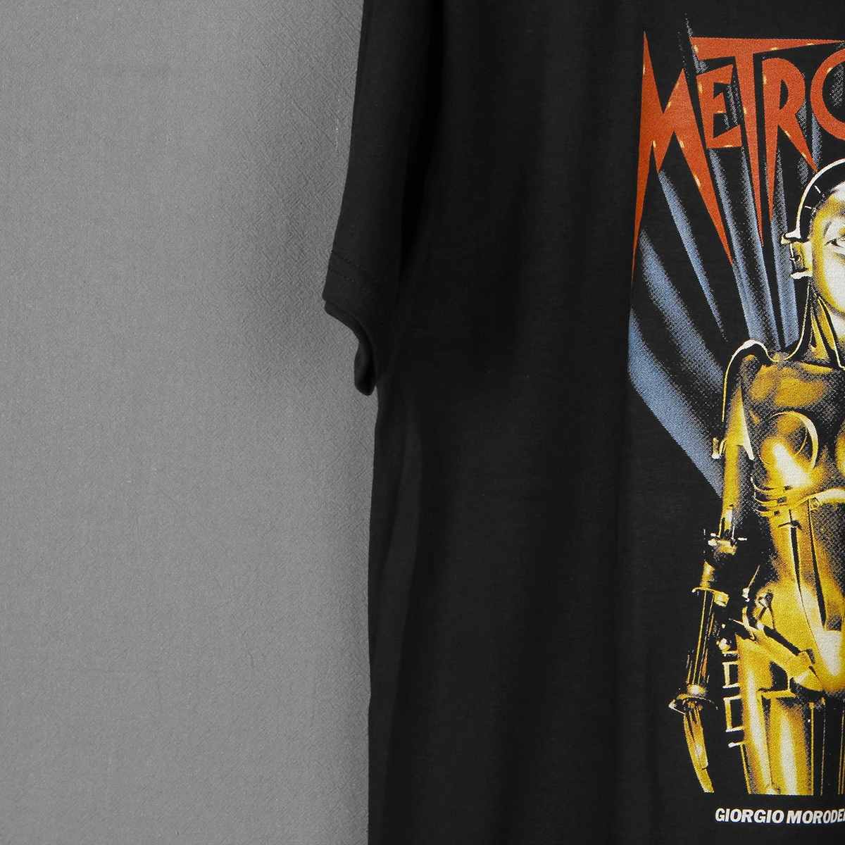 Metropolis T-Shirt Sci-Fi Movie Fritz Lang Solyaris 2001 A Space Odyssey Blade Runner Men Summer Long Sleeves Washed Cotton Tee
