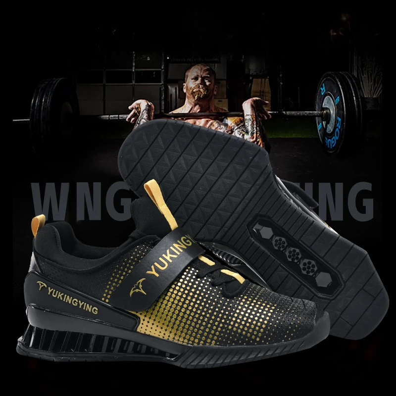 2024 New Weightlifting Shoes for Men Luxury Brand Deep Squat Shoes for Men Designer Indoor Fitness Weightlifting Hard Pull Shoes