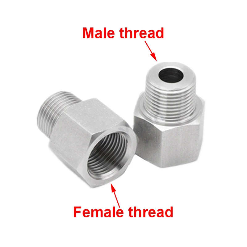 304 Stainless steel male to female thread adapter 1/8\