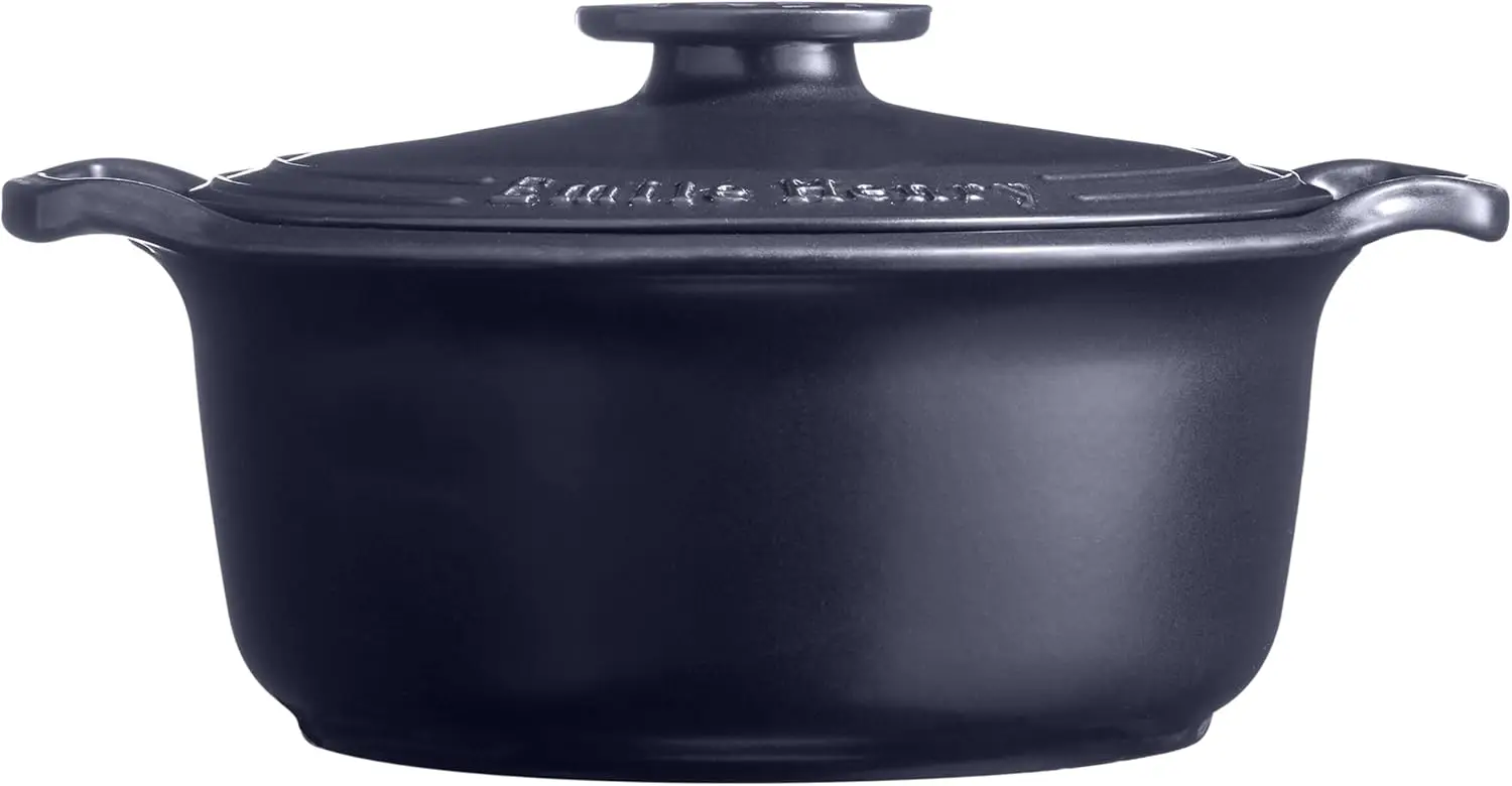 صنع في فرنسا سوبليم سيراميك 4 كيو تي. فرن هولندي مستدير، نيلي