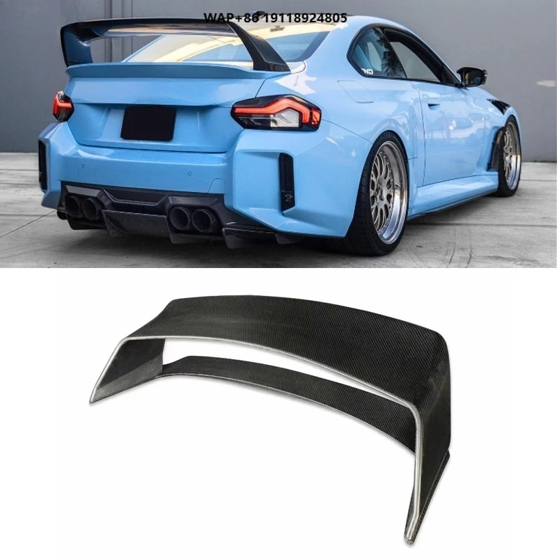 

High Strength Customized Dry Carbon Fiber Rear Trunk Wing for M2 G87 A-N Style Tail Wing Rear Spoiler Lip Wings