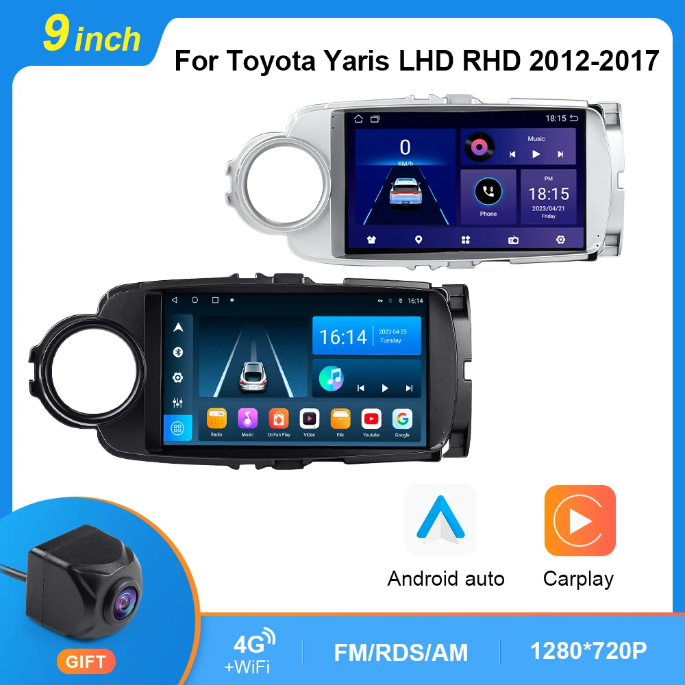 

Car Radio Autoradio Android 10.0 For Toyota Yaris 2012-2017 GPS Navigation Multimedia Video Player Carplay Stereo 2 Din DVD