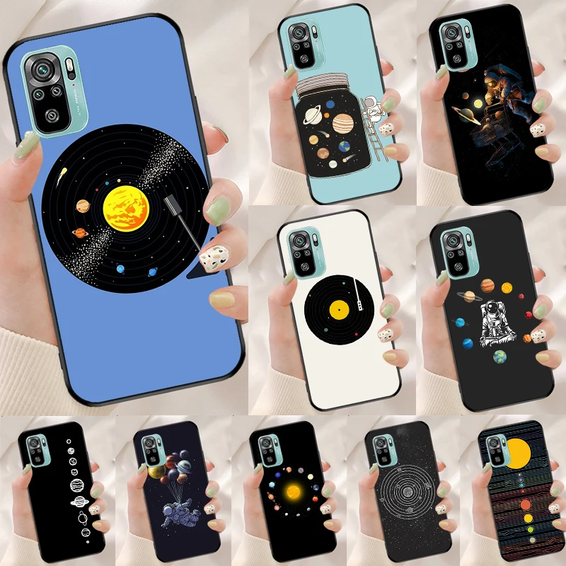 Space Planets Solar System Cover For Xiaomi Redmi Note 14 13 Pro 12 11 9 10 9S 10S 11S 12S Redmi 14C 10C 12C 13C Case