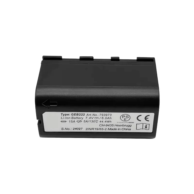 Batería de iones de litio GEB222 de 6000mAh para sistema GPS de estación Total Leica ATX1200 1230 instrumentos Piper 100 200 láser de inspección recargable