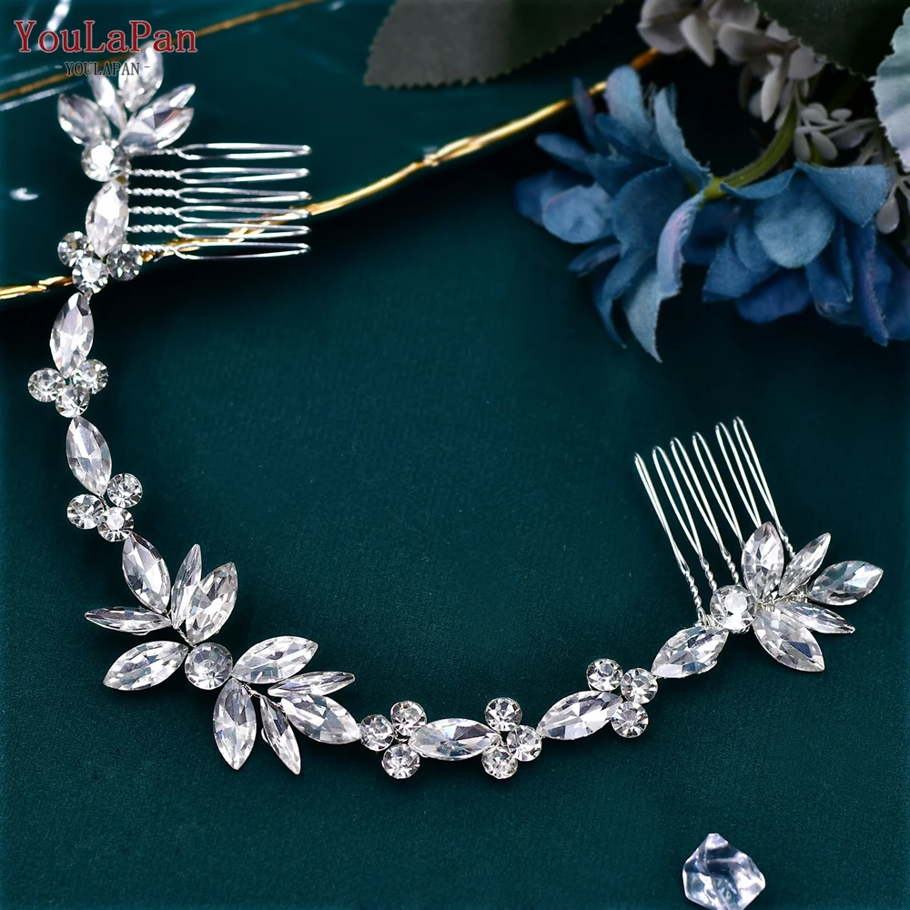 YouLaPan Fashion Bride Hair Comb Wedding Gorgeous Hair Accessories Bridesmaid Handmade Headwear Banquet Exquisite Headband HP564