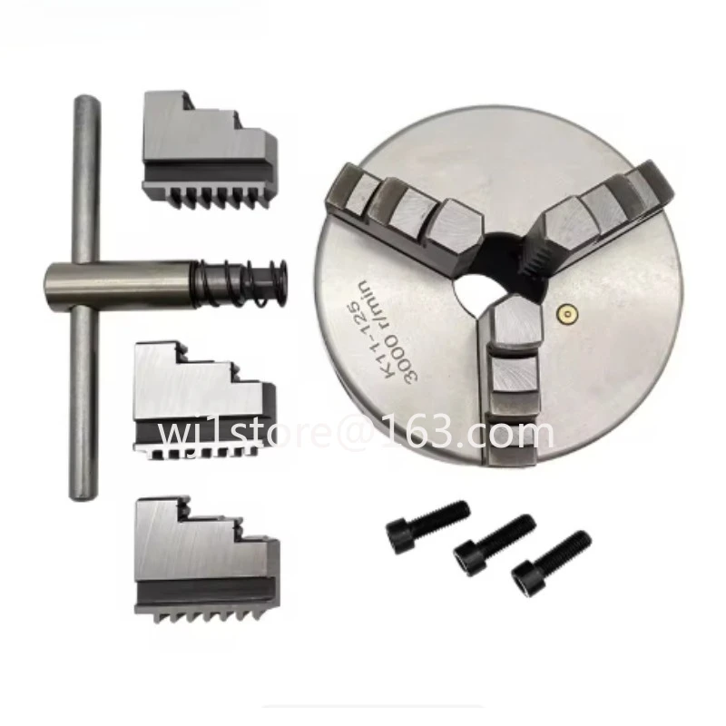 125Mm lathe chuck 3-jaw self-centering chuck K11-125 scroll chuck machine tool accessories
