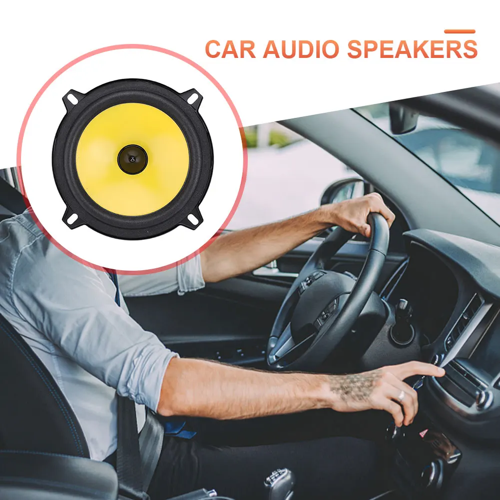 2Pcs 4/5/6 Inch Car Audio Speaker HiFi Coaxial Subwoofer Full Range Frequency Mid-bass Modified Car Speaker Automobile Parts