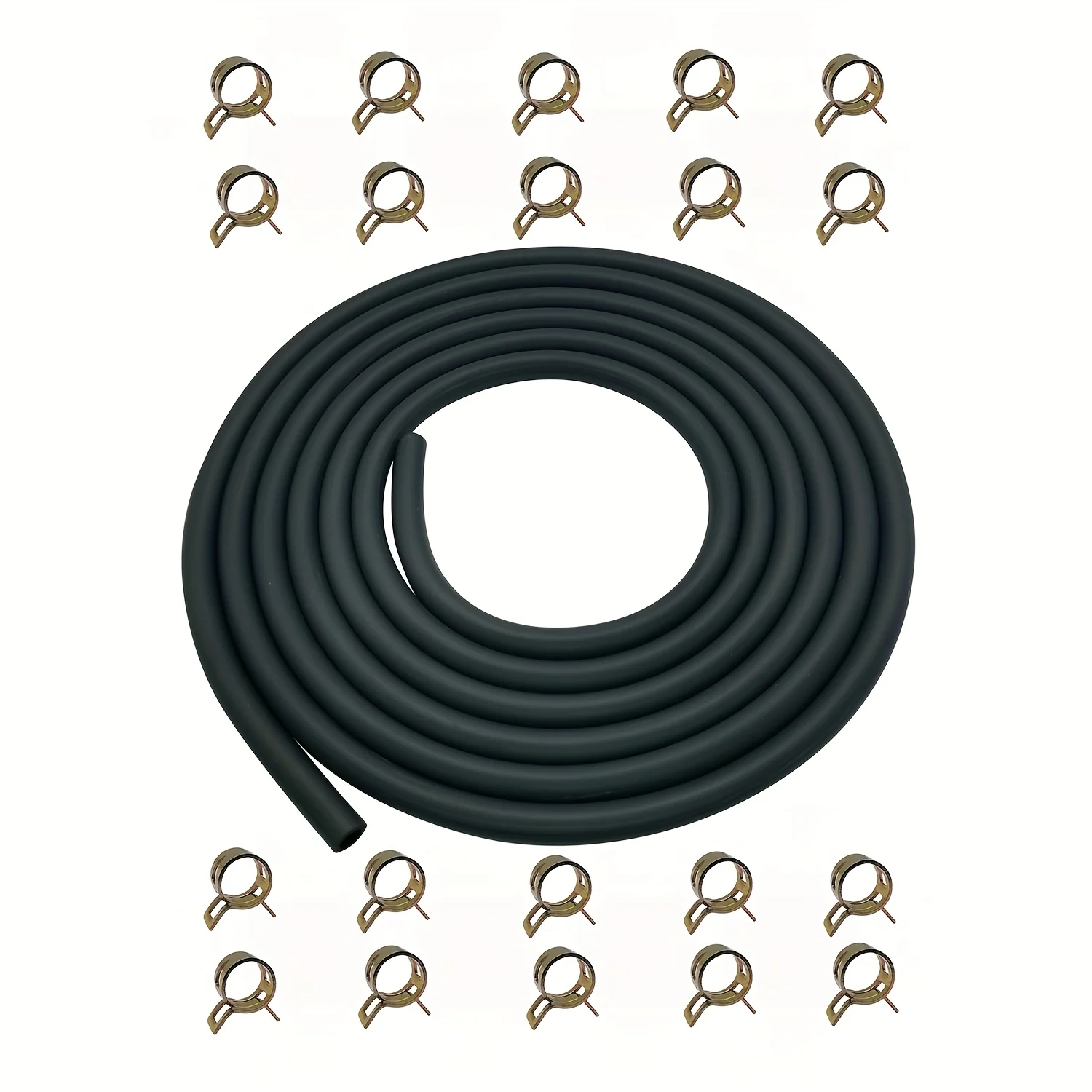 6mm×2.4m Fuel Line Hose for Kawasaki Kohler Briggs Gas/Diesel Engines & Generators HD Rubber for Powersports