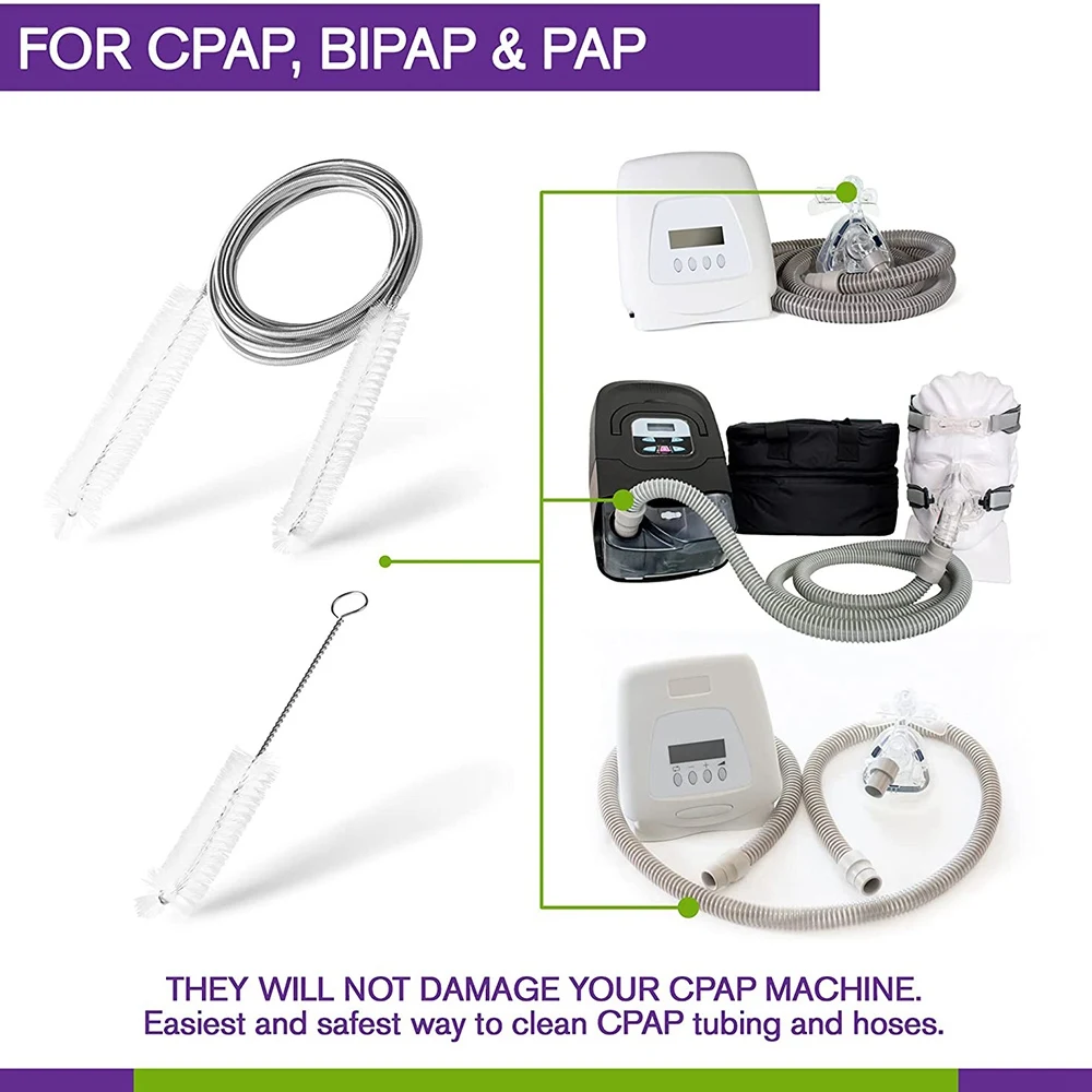 Imagem -06 - Respirador Mangueira Tubo Escova de Limpeza Cpap Cleaner Suprimentos Tubulação de Bebida Escova de Garrafa Ferramentas