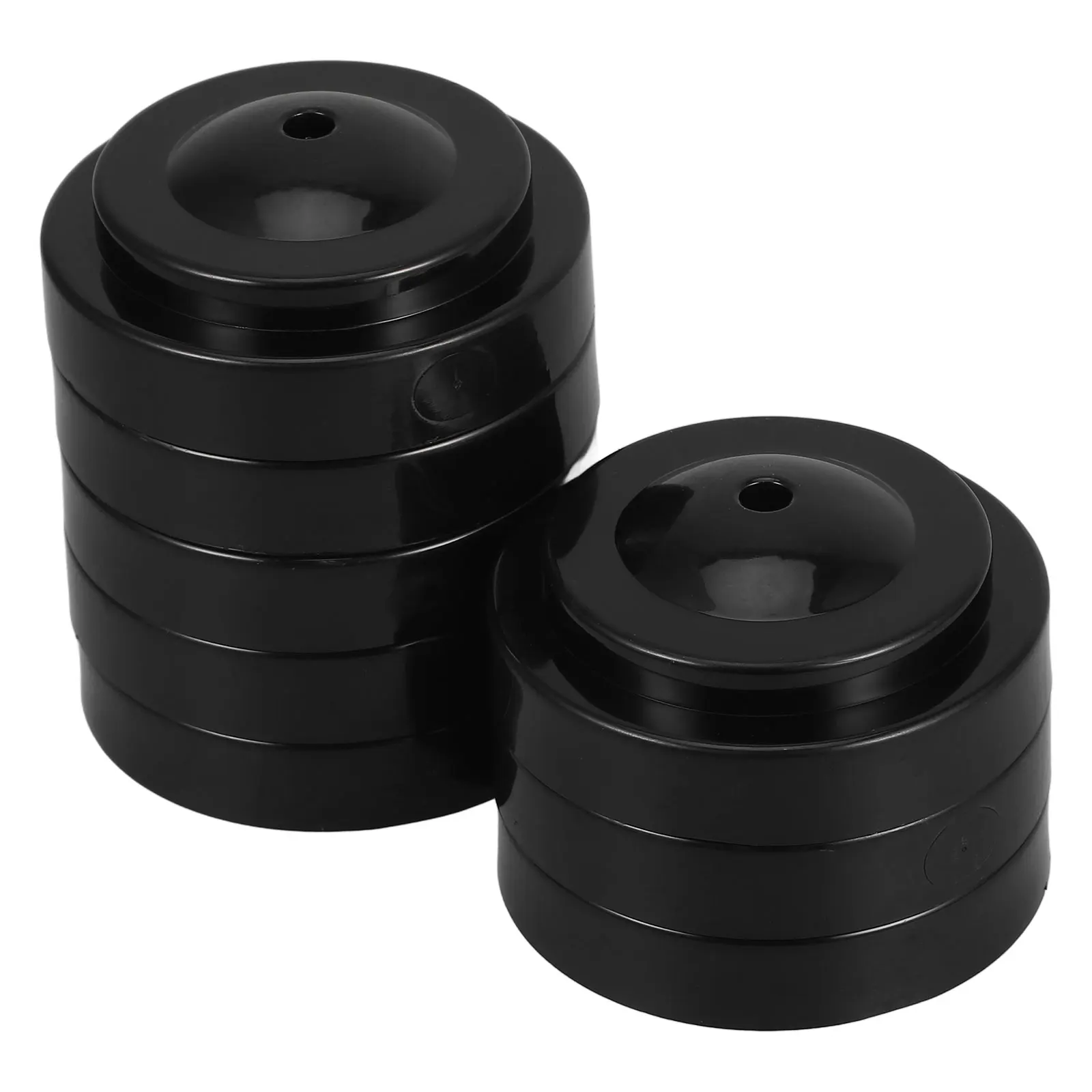

8 Pcs Flag Platform Base International Flags Mini Holder Stands Plastic Poles Classroom Black