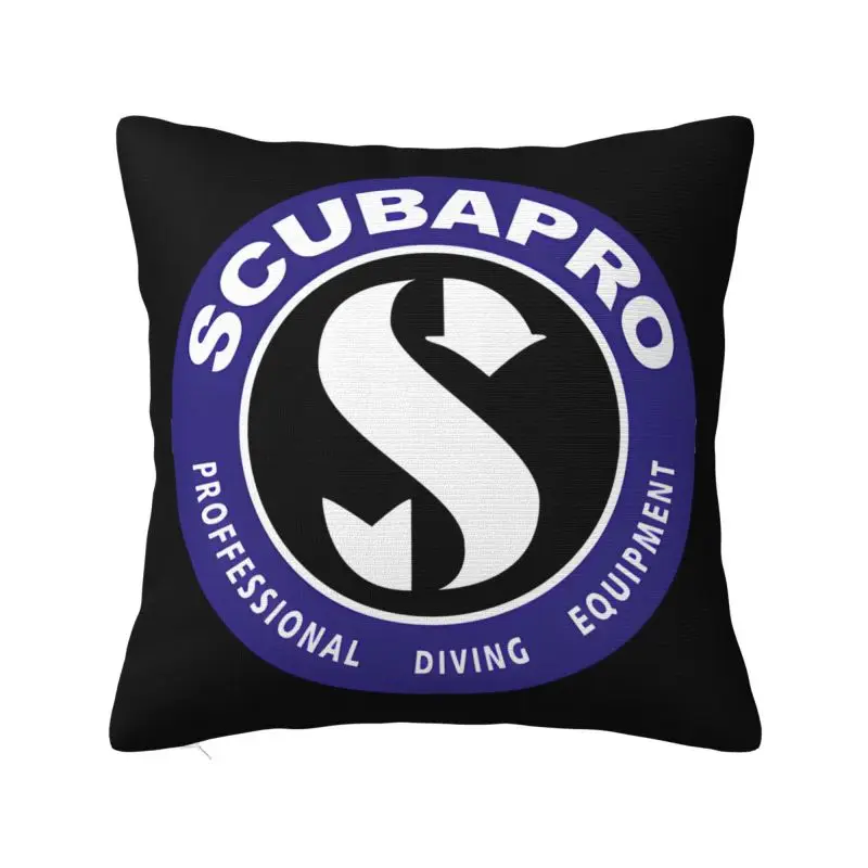 Custom Scubapros Dive Wear Essential Throw Pillowcase Scuba Diving Luxury Cushion Cover Velvet Pillowcase