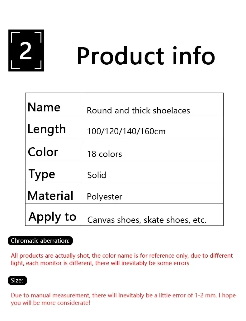 1 Paar 10 mm dicke, runde Schnürsenkel für Sneaker, Sportschuhe und Laufschuhe, verstellbare Länge: 100 cm/120 cm/140 cm/160 cm, Schuhzubehör. – Detail 6
