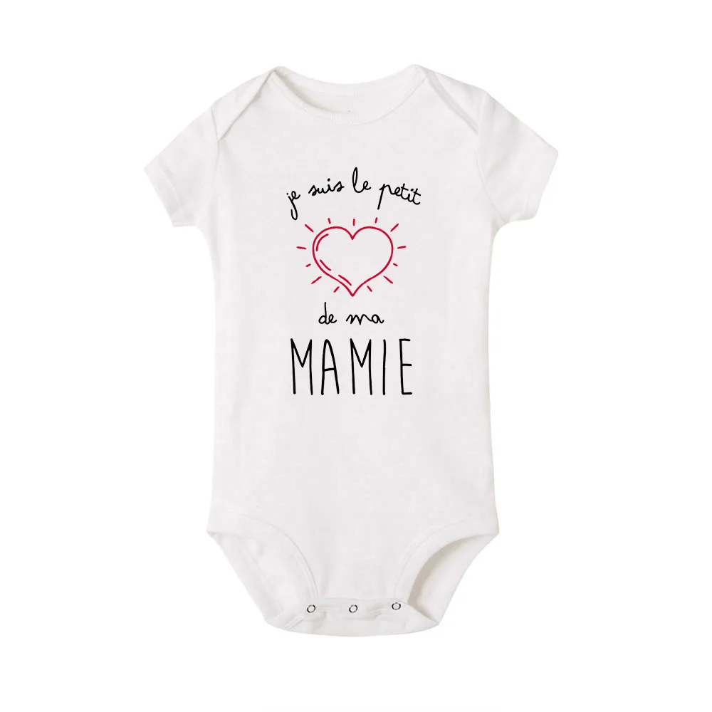 I Am The Little Heart of Granny Funny Newborn Baby Bodysuits Newborn Jumpsuit Harajuku Trendy Hipster Baby Cute Toddler Clothes