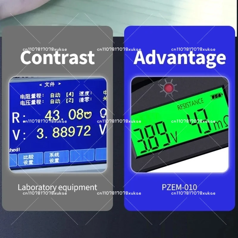 

Портативный измеритель внутреннего сопротивления батареи, измеритель батареи 0-999 мОм