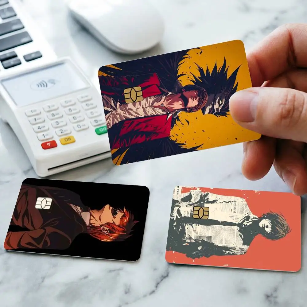 Anime Death Note Death Note Credit Card HD Stickers Game Card Decal Small Chip Waterproof Sticker