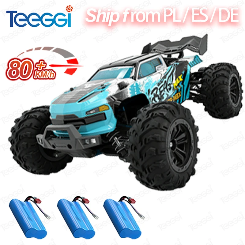 Teeggi SG116 MAX 4WD RC Offroad-Auto 1:16 Hochgeschwindigkeits-Drift-Rennauto 80KM/H Bürstenloser Motor Monster Truck Spielzeug für Kinder Geschenk