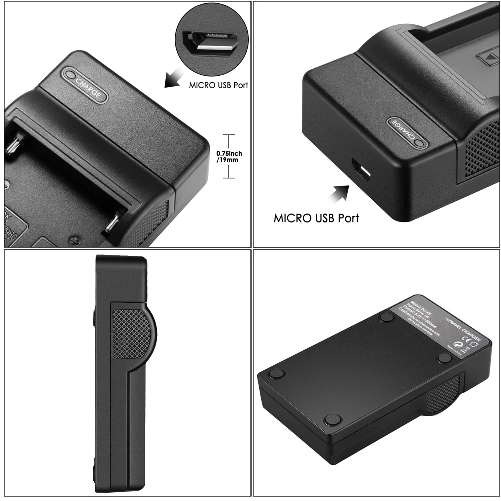 NB-2L NB-2LH Akumulator + ładowarka USB do Canon PowerShot G7 G9 S80 S70 S60 S50 S45 S40 S30, Canon DC410 DC420 EOS 350D 400D — zdjęcie produktu 6