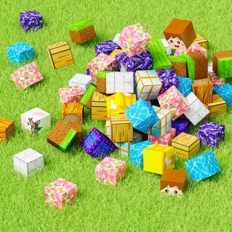 Puzzel met Sakura-thema voor jongens en meisjes van 3-6 jaar Educatief magnetisch bouwstenen speelgoed voor kinderen