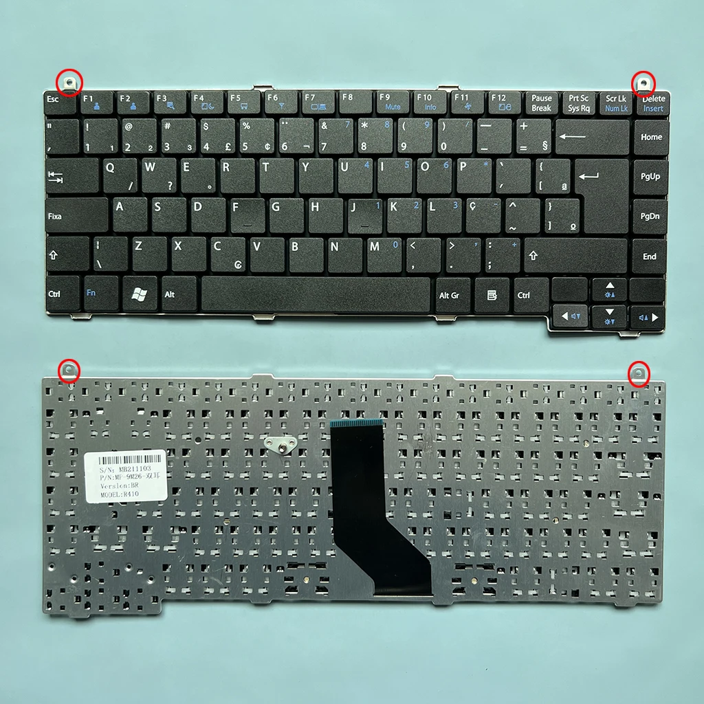 R410 Brazilian Teclado For  LG R410 P810 R480 R490 R460 RD410 Notebook Keyboard BR MB211103