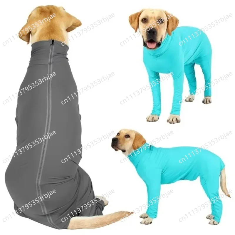 Dog Outfits Long-sleeved Pet Dog Jumpsuit Soft Anti Shedding Four Legged Clothes Comfortable Breathable Dog Pajamas Home Wear