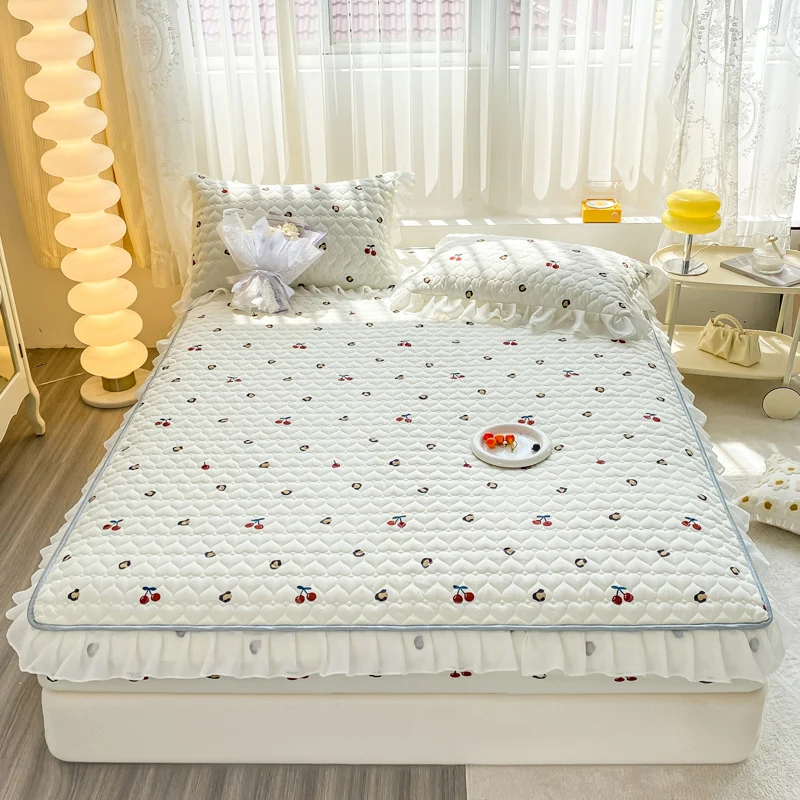 New Lace Single Bed Anti-bacterial Skirt Bed Cover Small Fresh Mattress Sheet Protective Does Not Include Pillowcase 200x220