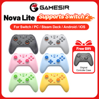 Gamesir Switch 2 Controller Gamepads PC Nova Lite Controle for Nintendo Switch 2/1 Steam Android iOS Phone Hall Effect Joystick