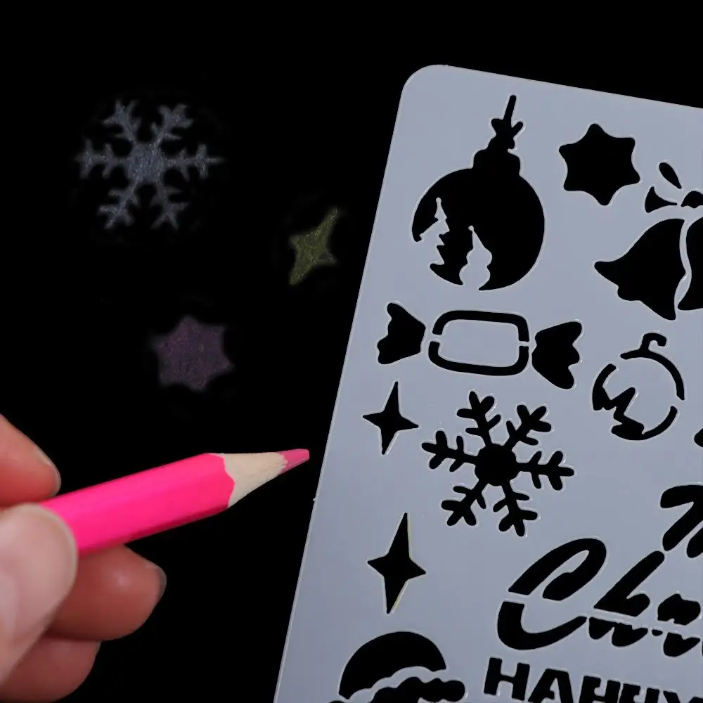 

5pcs/set DIY Crafts Tool Hollowed Stencils Kit DIY Handcrafts PET DIY Layering Stencils Decorative Graffiti Templates Embossing