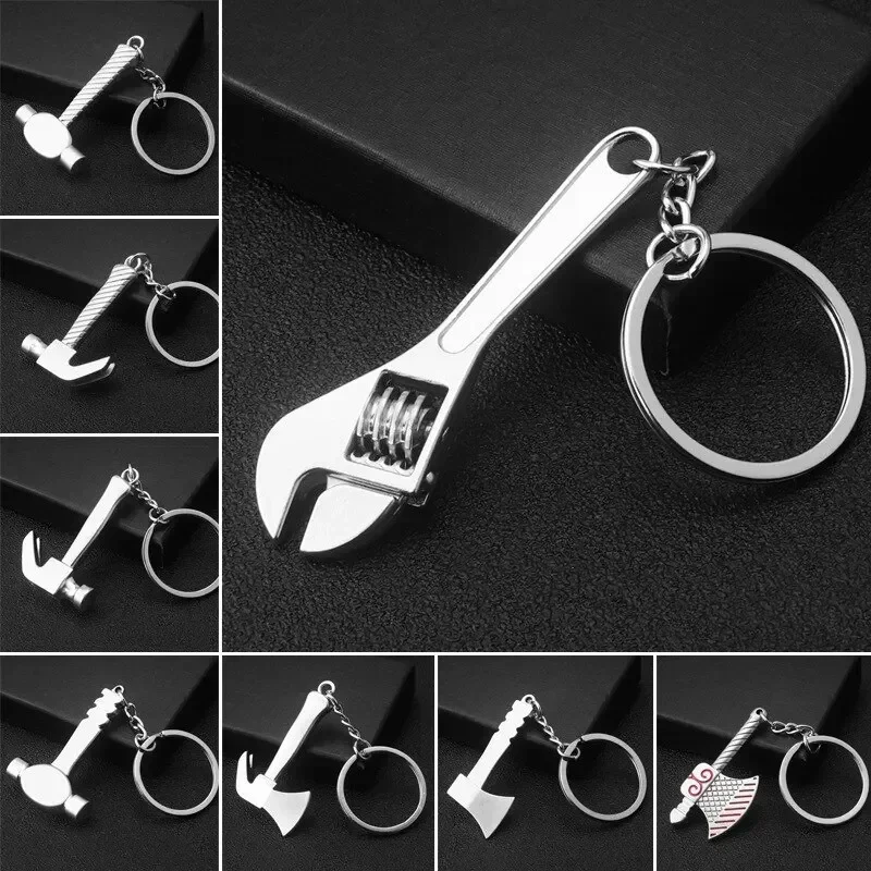 Mini Tool Keychain Wrench Hammer Screwdriver Pendant For Nissan Nismo Sylphy Sentra Qashqai Xtrail Altima Tiida Xterra