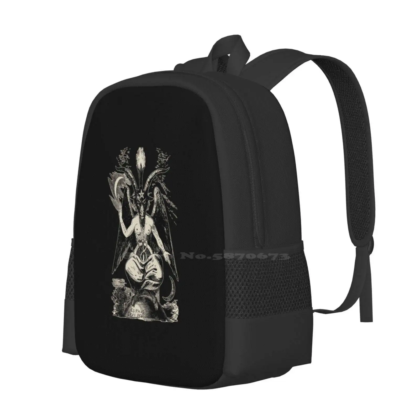 Baphomet Backpacks For School Teenagers Girls Travel Bags Baphomet Pan Teufel Devil Lucifer Luzifer Satan D?Mon Demon Woodcut