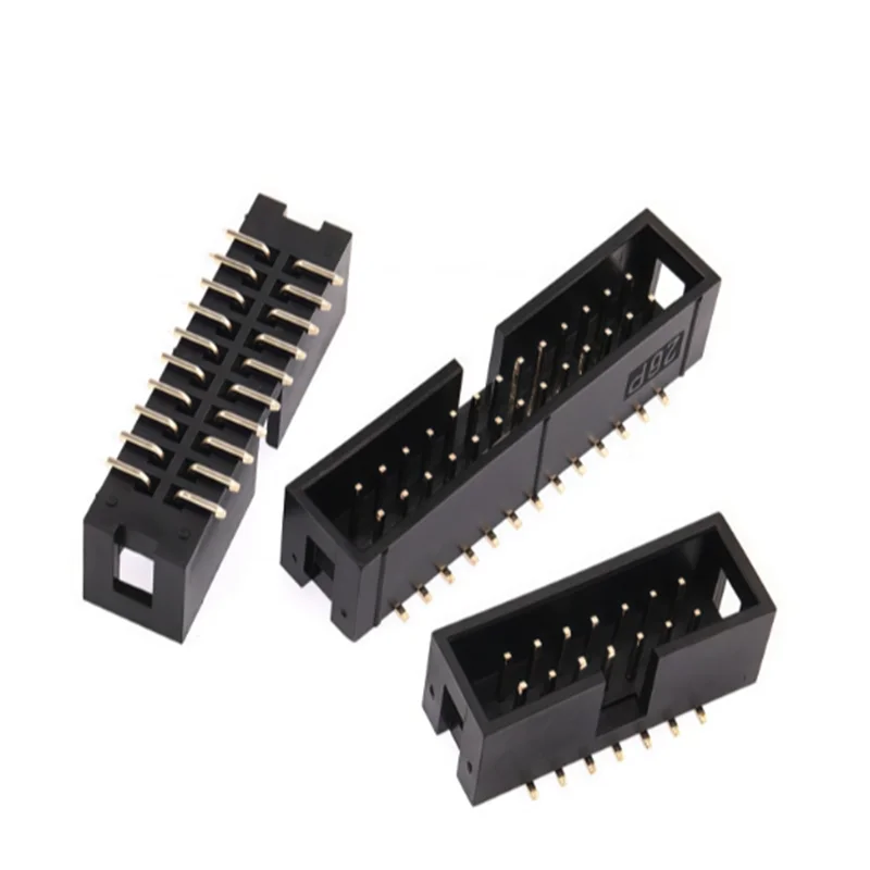 10pcs 2.54mm Pitch SMT DC3 Male Connector 6 8 10 12 14 16 20 24 26 30 34 40 Pin Box Header IDC Socket 6P 8P 10P 12P 16P 20P 40P