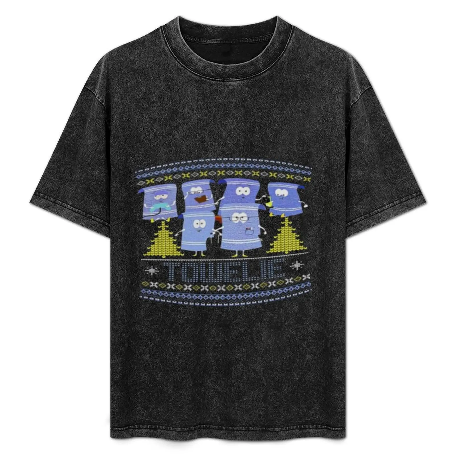 South Park Towelie Smoking Towel Christmas Winter Sweater Funny Cloth T-Shirt Stylish Graphic Short Sleeve Top