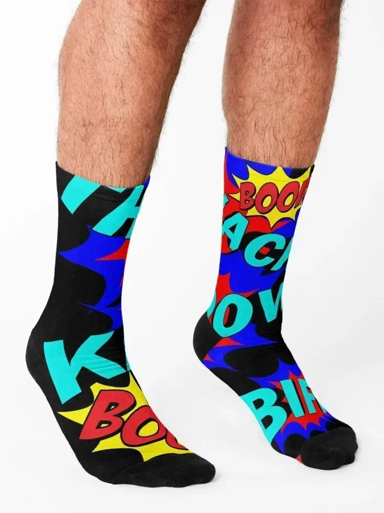 Kapow! Socks FASHION Wholesale men cotton high quality Crossfit Socks Woman Men's