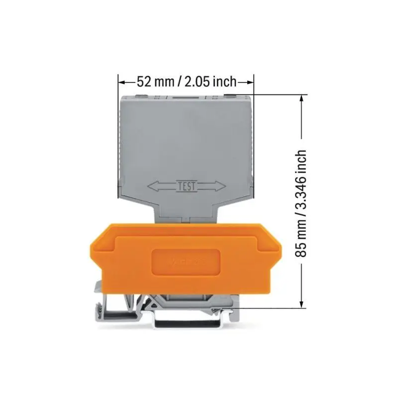 WAGO 286‑895 Switching Module with Changeover Rocker Switch, 250VAC 6A DIN Rail Plug‑in Test Module, Germany Original