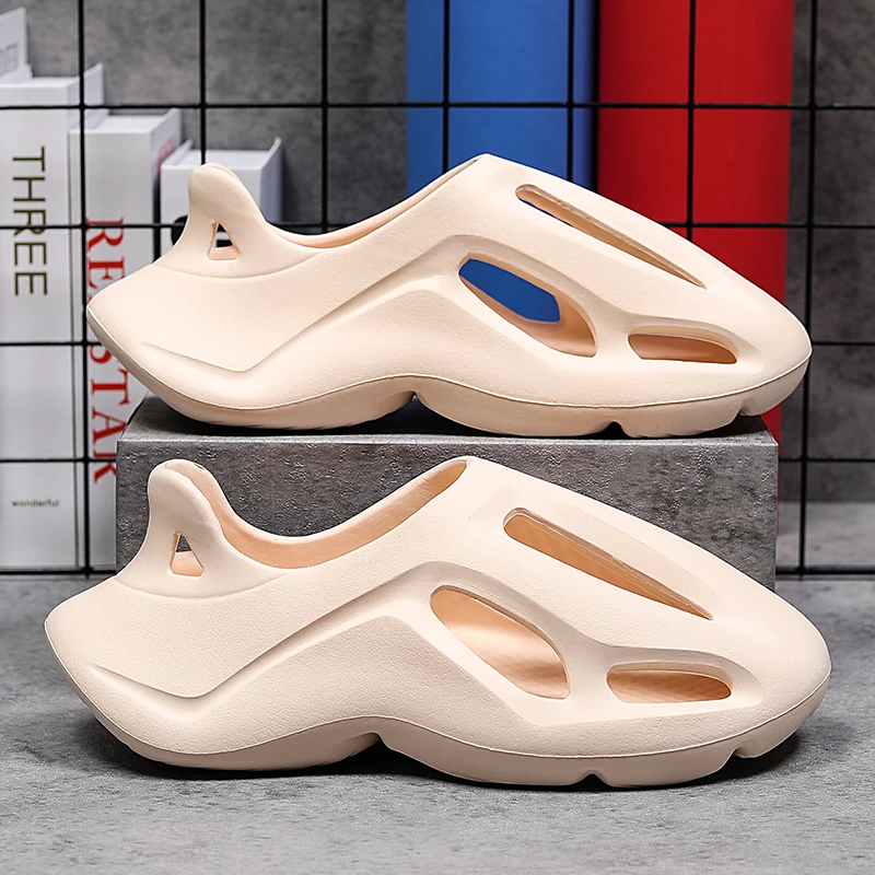 Summer Men Women Sandals Chunky Platform Indoor Home Slippers Bathroom Slides EVA Outdoor Clogs Beach Shoes Lover Flip Flops 45