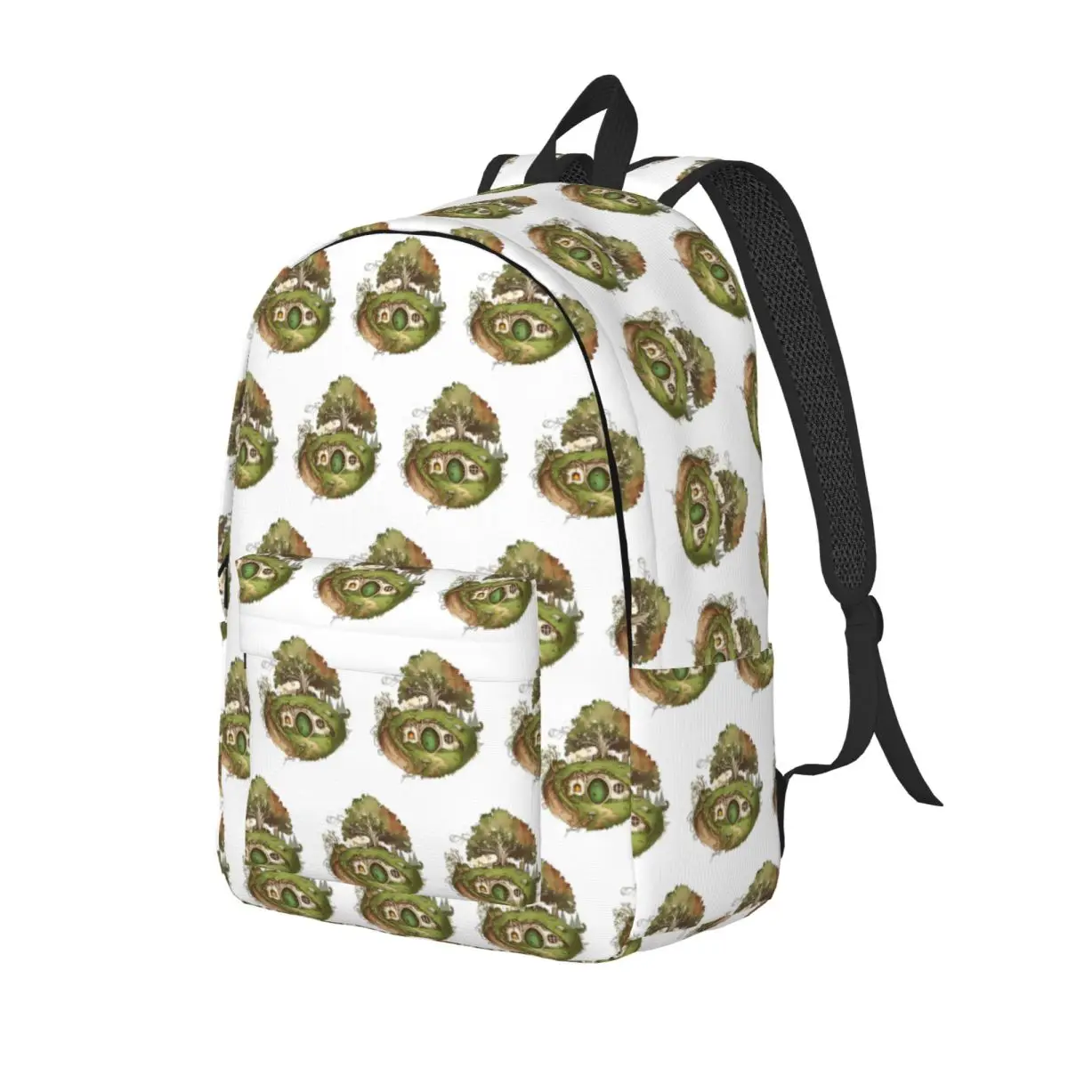 Halfling Home - Round Doors Student Backpack School Bag Hiking Travel Daypack for Men Women Fashion Bookbag Shoulder Bags