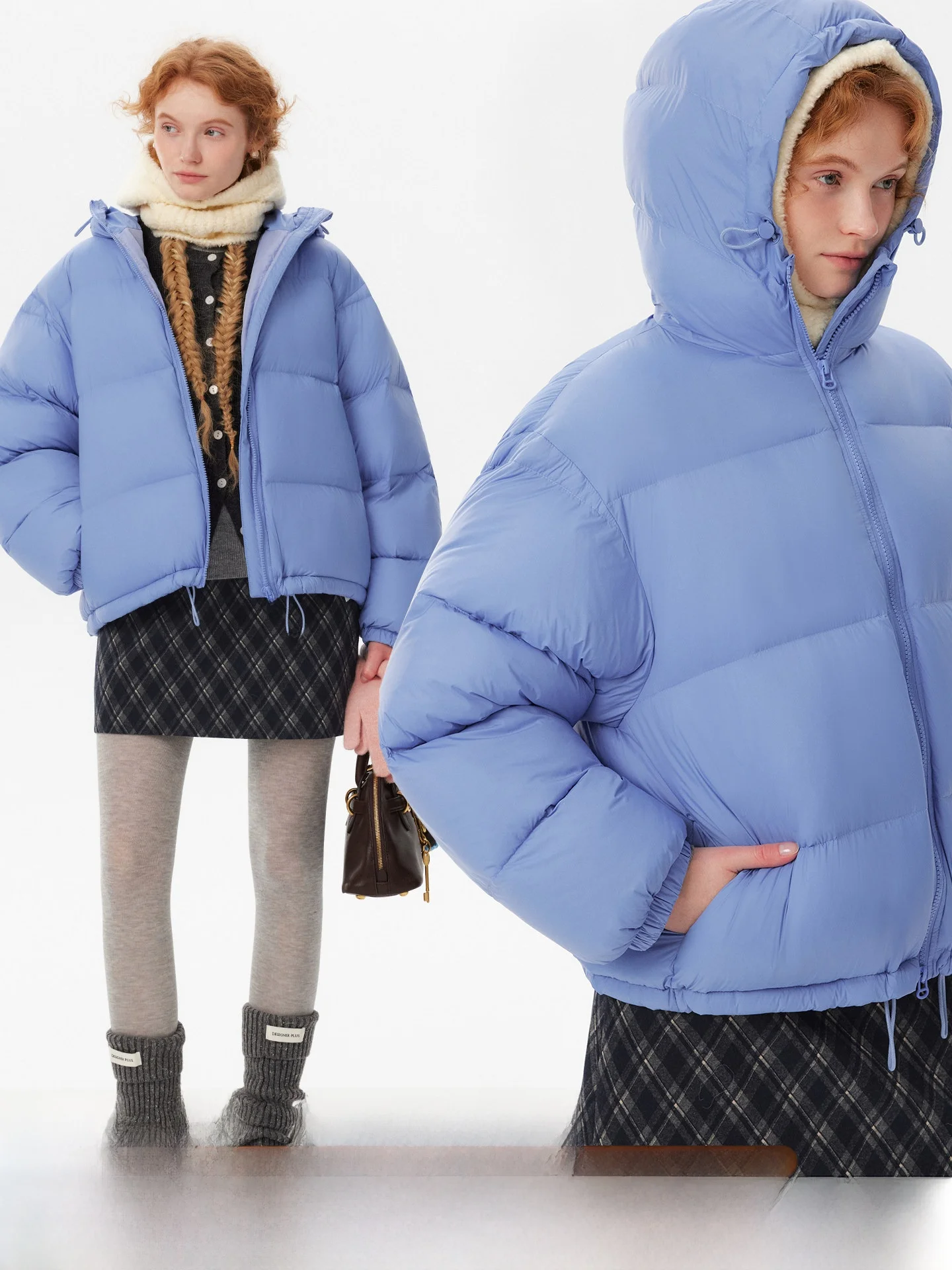 

Теплая женская зимняя куртка-пуховик с капюшоном, наполненная 90% пухом, повседневная, утепленная, из полиэстера