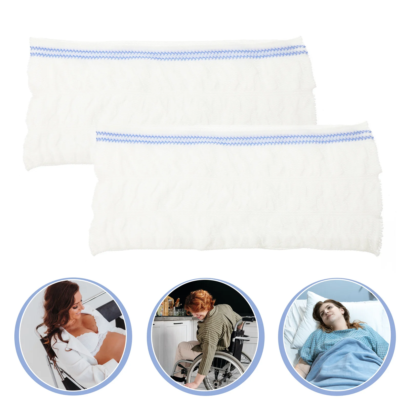 

2pcs Urine Diaper Fastening Socks Breathable Mesh For Elderly Adults Incontinence Briefs Large Size Old Man Old Woman Postpartum