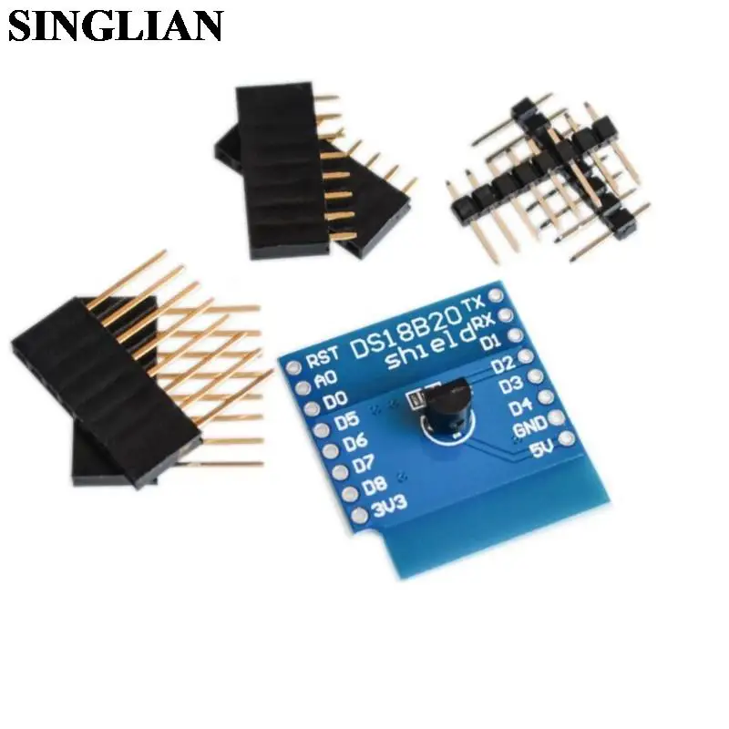 1set DS18B20 Temperature Measurement Sensor Module FOR Arduino IDE D1 Mini WIFI Expansion Board Learning Board 