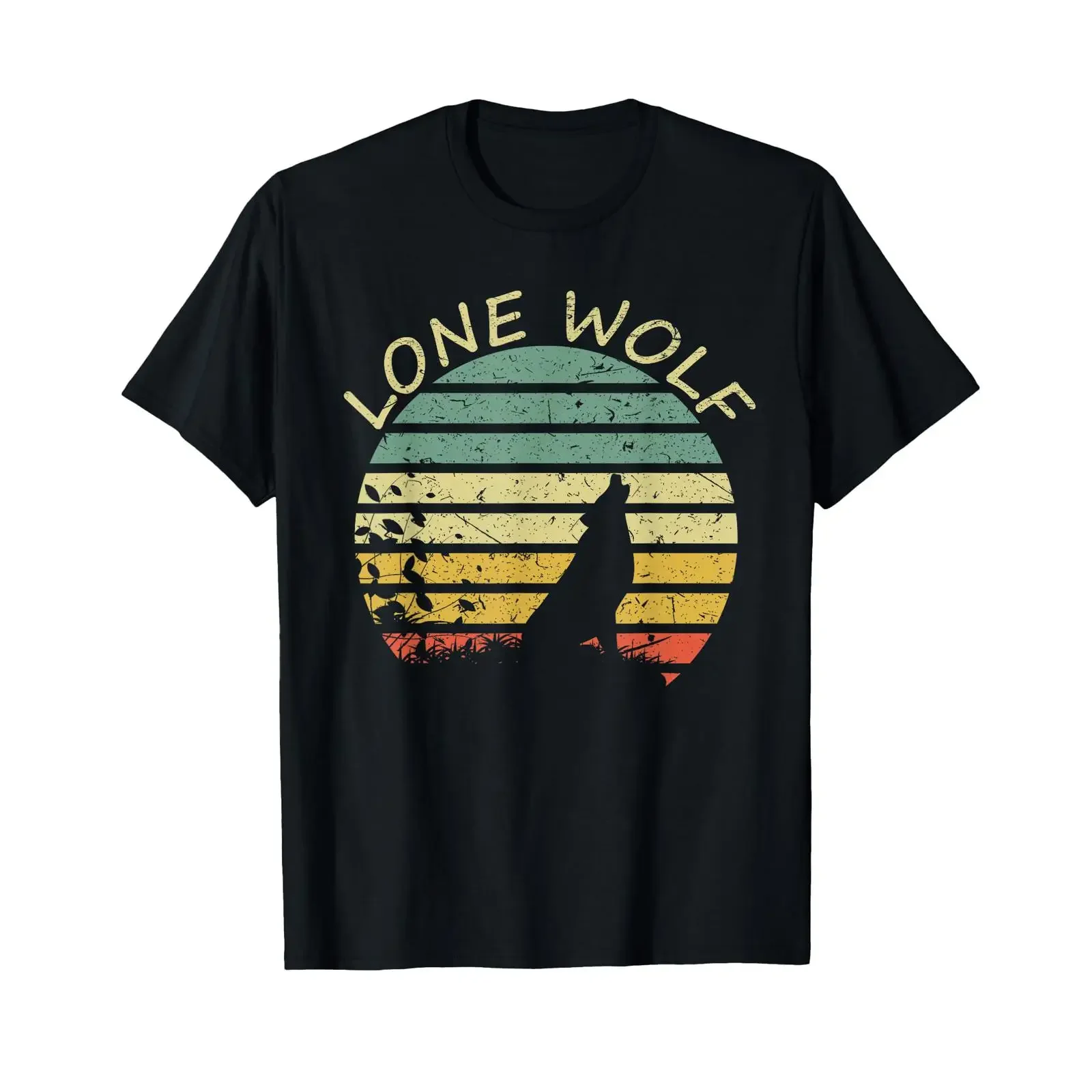 Vintage Lone Wolf T Shirt vintage Washed Slightly Stretched designer clothes streetwear Casual Comfortable Stylish Soft