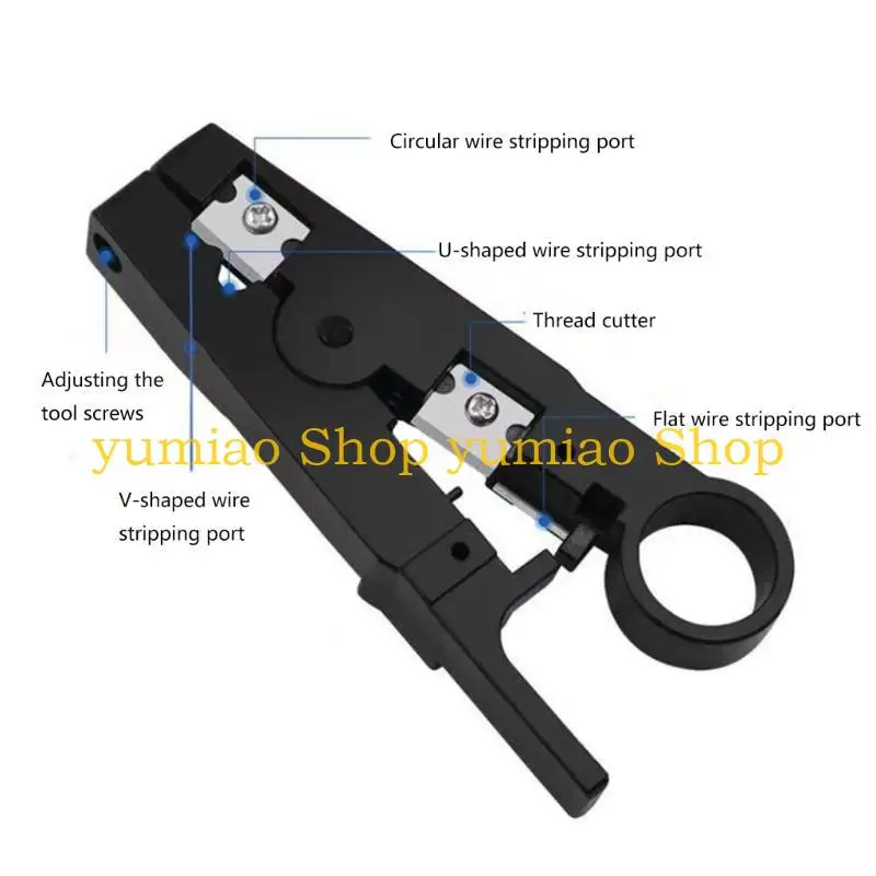 587B #501 สายเคเบิลหลายตัวนำสำหรับ UTP STP RG59/6/7/11 CAT5 CABLETER CUTTER