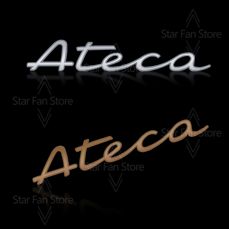 Metal Logo For Ateca New Badge SEAT 3D Stickers Fender Emblem Decal Auto Accessories Letter Lettering Decoration Car Styling