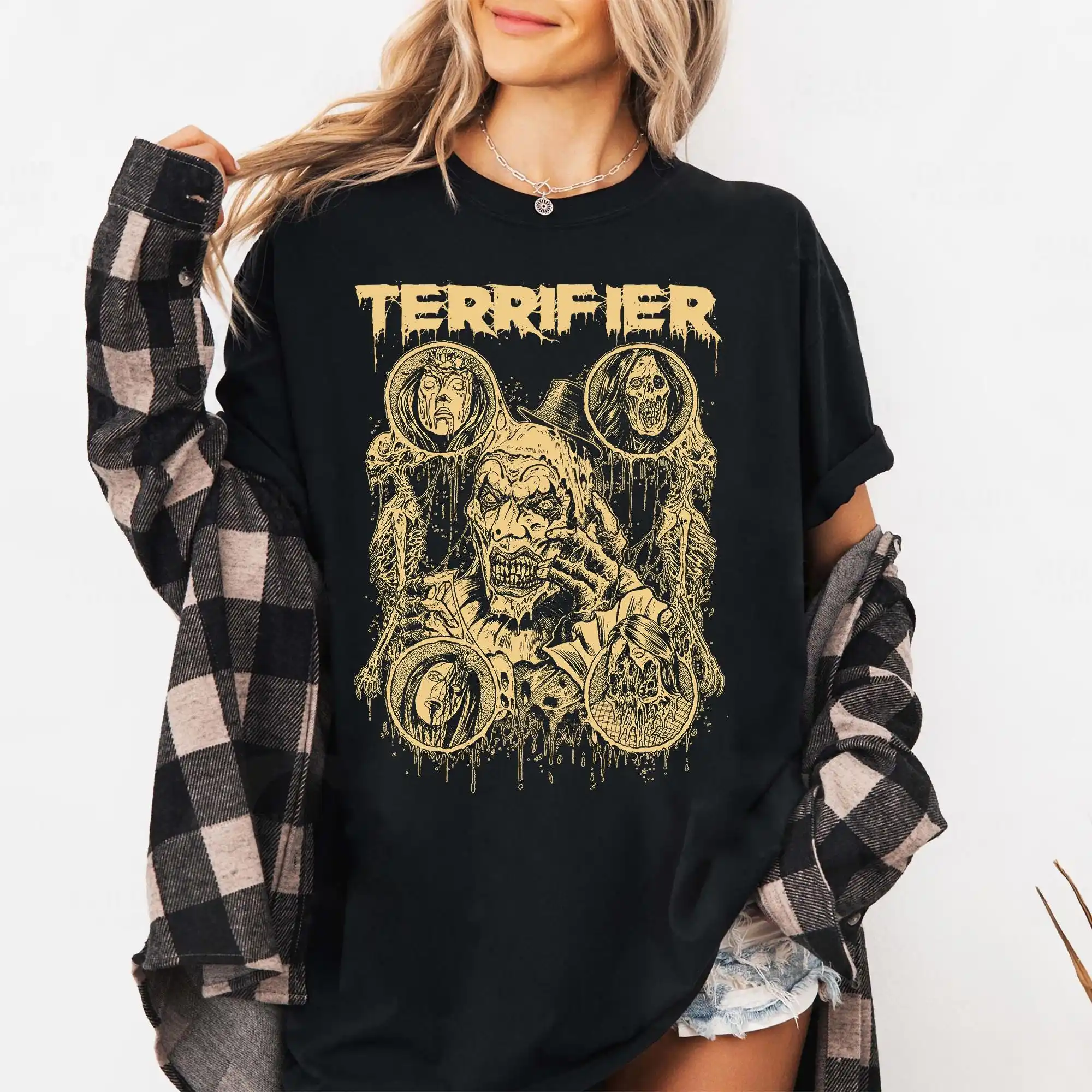 Vintage Terrifier Horror Movie T-Shirt: Spooky Halloween Graphic Tee