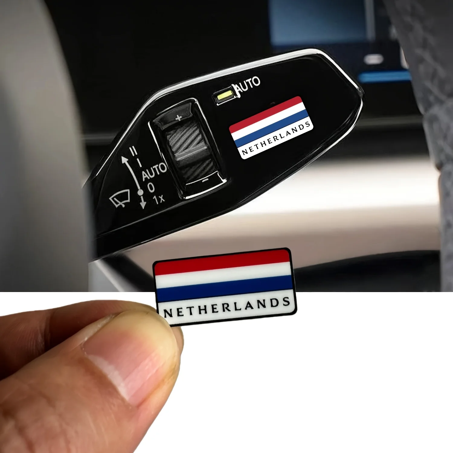 1 Set Dutch Flag Style Waterproof Vinyl Badge Car Sticker Decal Universal Auto Decor interior Exterior Styling Parts Decor