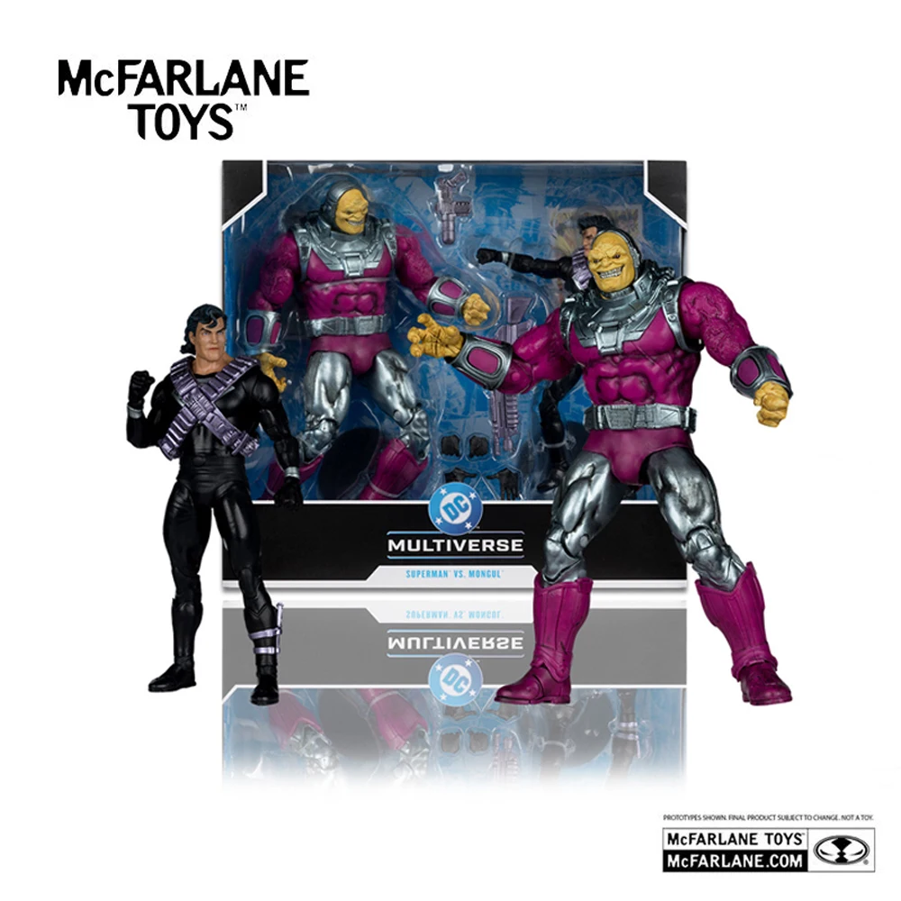 Mcfarlane Toys Mongul vs. Superman Kryptoniano: Boneco de Ação de 7 polegadas com Megafig 2pk DC Multiverse - Modelo Colecionável