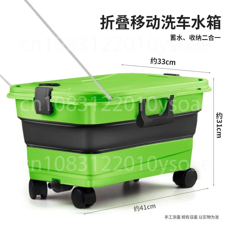 22L Foldable Car Wash Bucket Portable Space Saving Collapsible Cleaning Water Pail Multifunctional Mobile Washing Tool