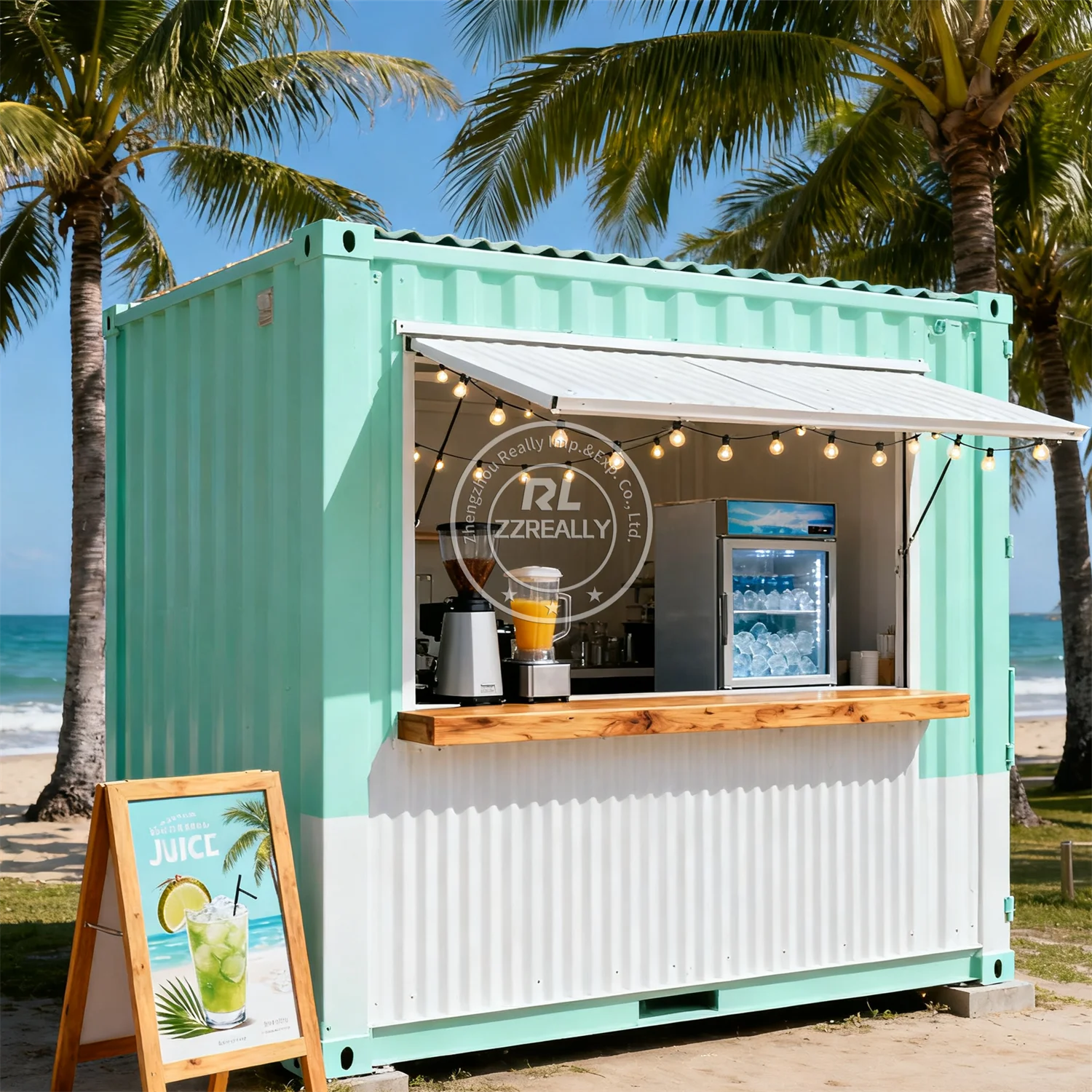 Customized Design Modern Small Custom Movable Container Bar Kiosk Outdoor Container Restaurant With Kitchen Equipment