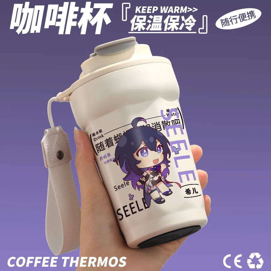 Anime Honkai: Star Rail Cosplay Heat Preservation Cup Creativity Insulated Mug Birthday Xmas Gift Cartoon Thermos Water Glass