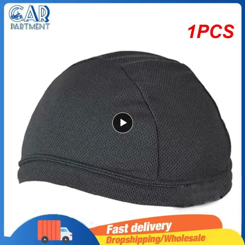 1-10PCS Motorcycle Quick Hat Helmet Inner Moisture Wicking Cooling Skull Helmet Inner Liner Beanie Dome Quick Hat