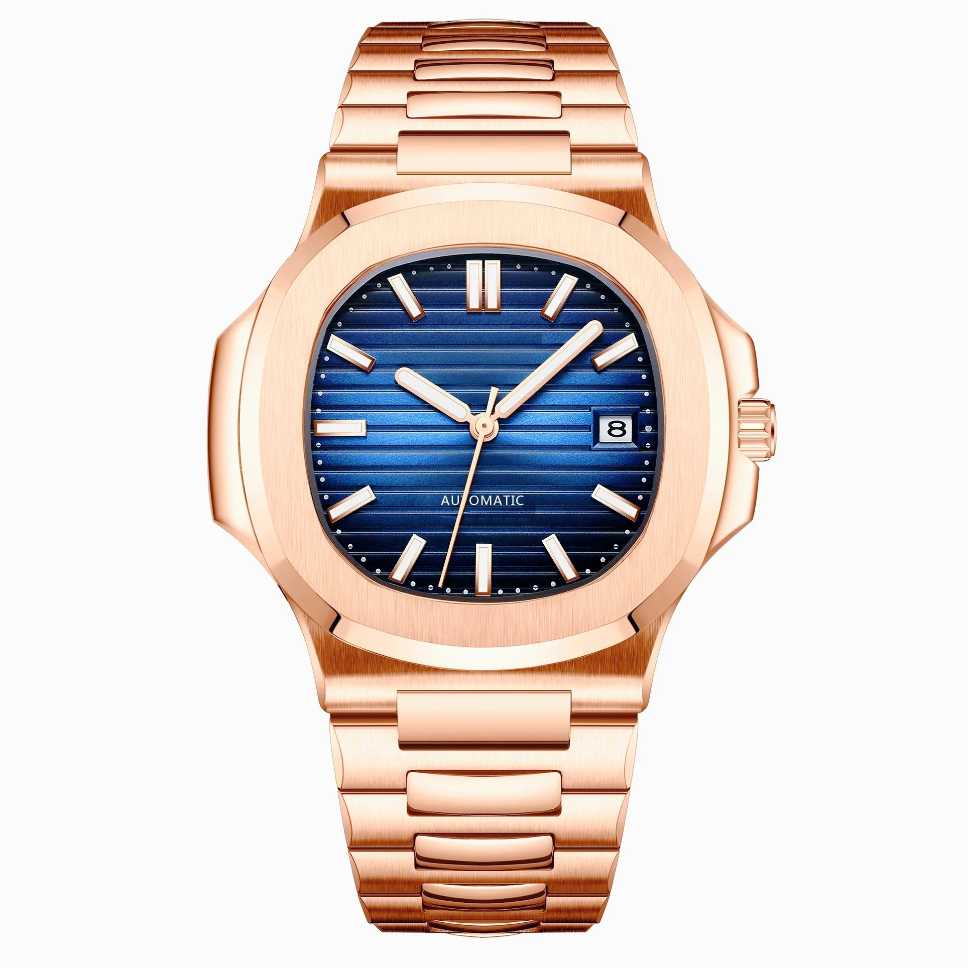 Luxury Watch Gold And Black - Koperta ze stali nierdzewnej 904L, do