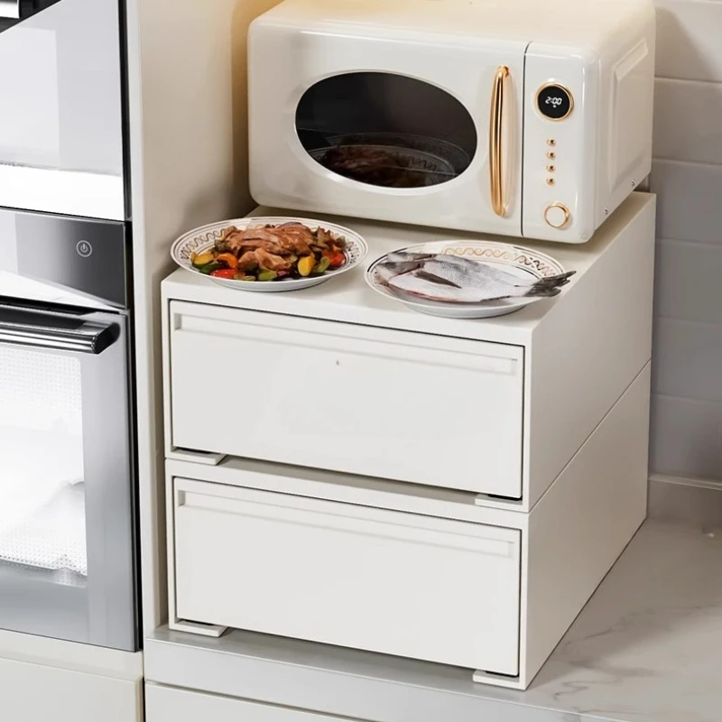 

Multifunctional Under Sink Storage Drawer Pull Out Kitchen Organizer Narrow Sliding Pantry Shelf Seasoning Cabinet for Home